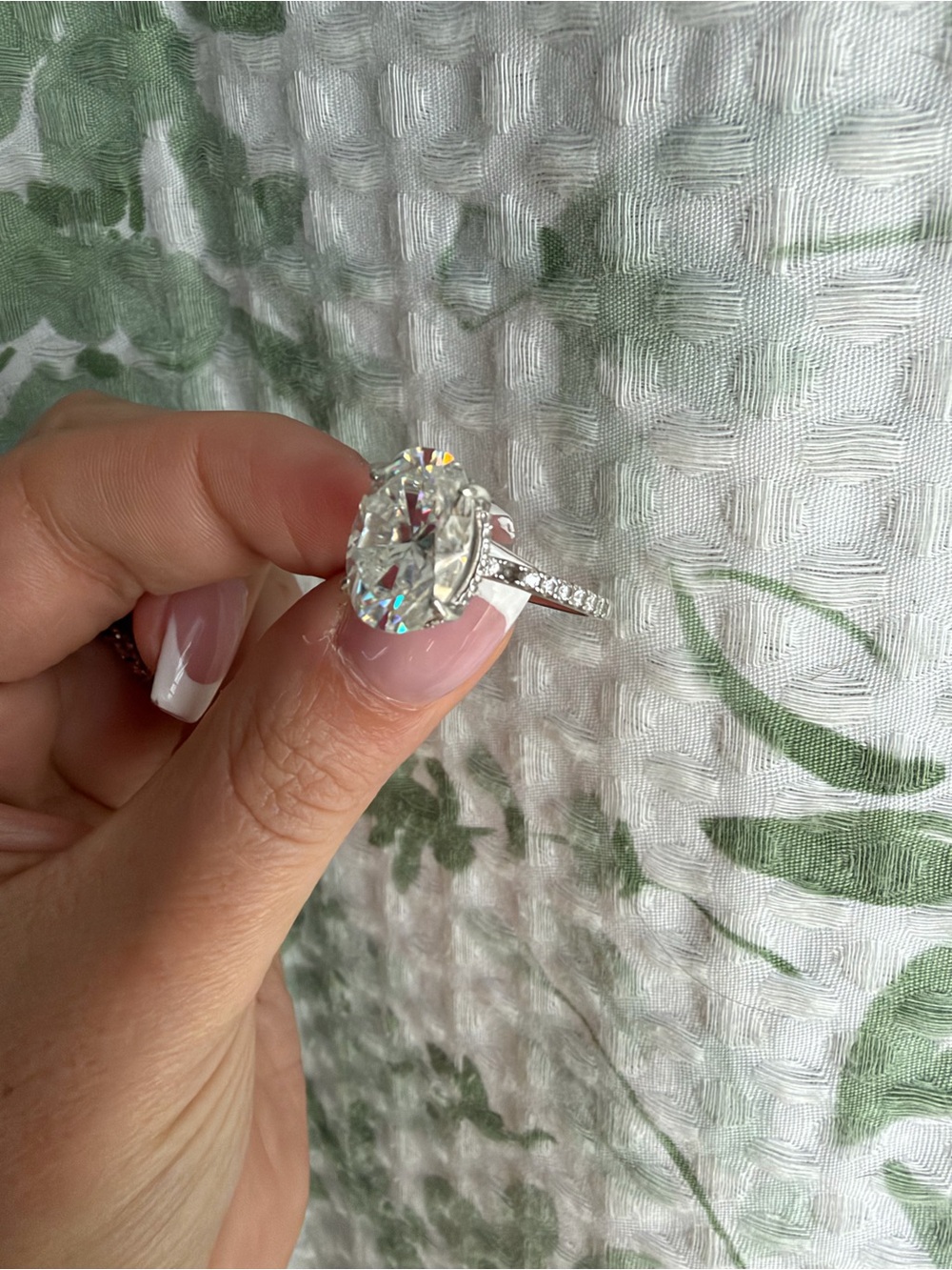S925 Louily Moissanite 5.5 Carat Oval Cut